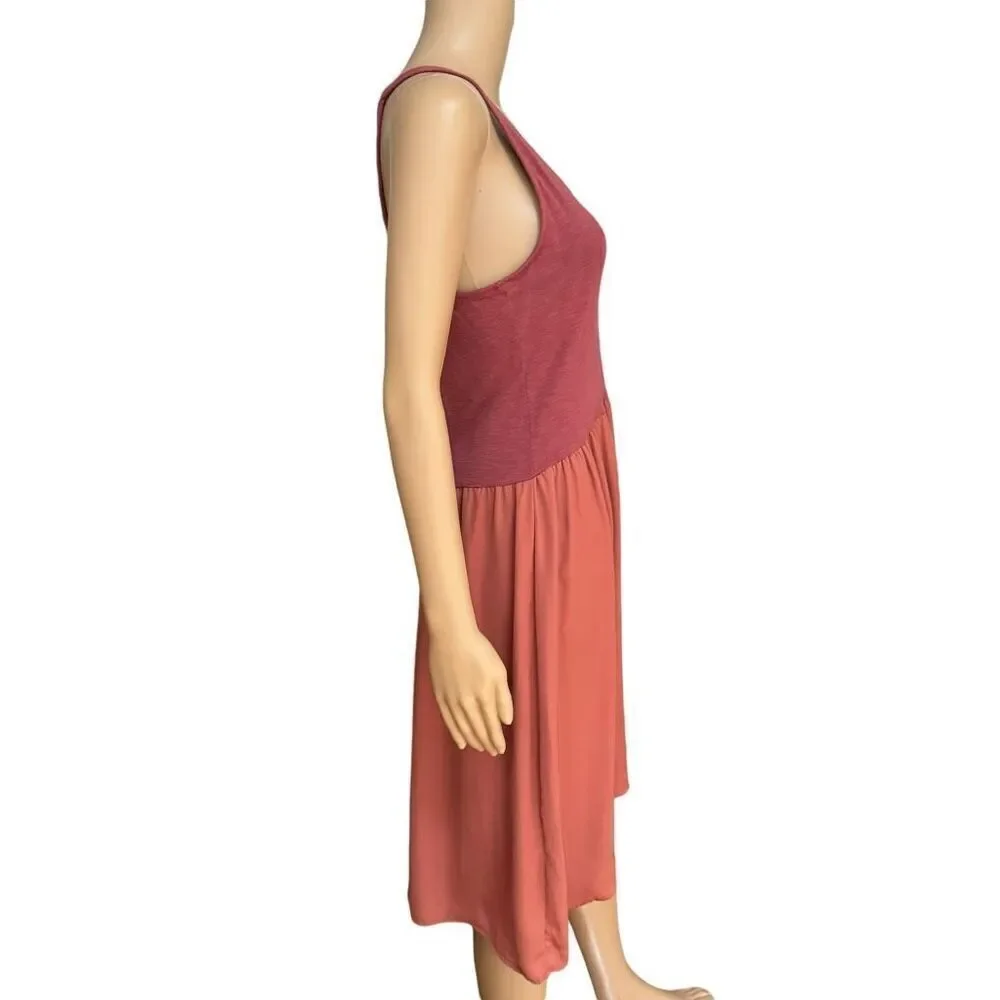 Anthropologie Dolan Left Coast Rust Fabiana Knit Tank Dress Sz XS A Line NWT